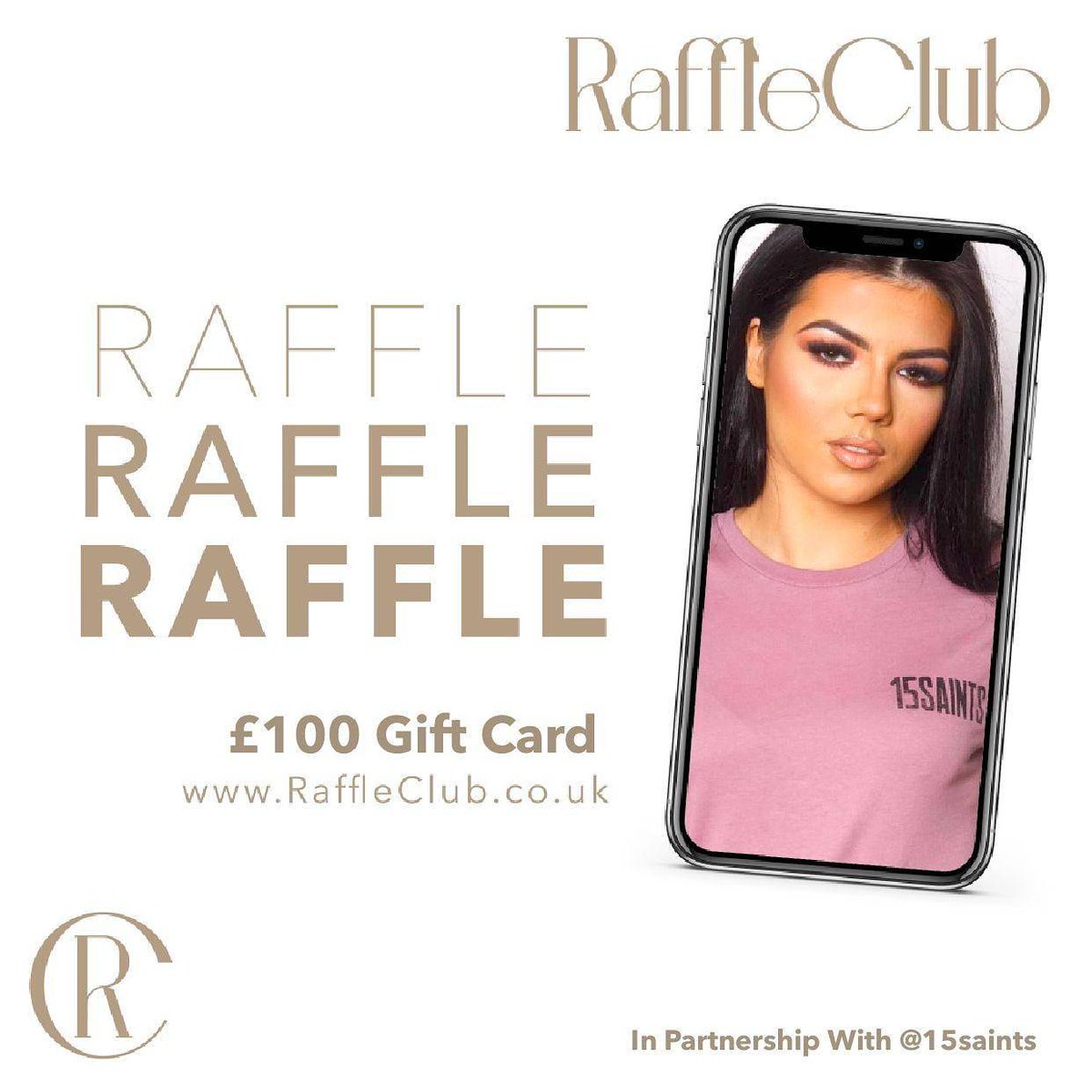 RaffleClubUK's tweet photo. Get yourself a cheeky little Raffle Ticket for our Brand Partners @15Saints this week! 🙌

WIN a £100 gift card to spend on their wide range of items on their website 👕🧢 

Head to https://t.co/3PNbkDgnZw &amp; purchase a ticket 🎟 for £2.50 &amp; 10% is donated to the NHS 💙 #BeAPlayer https://t.co/tUKxbbLhw8
