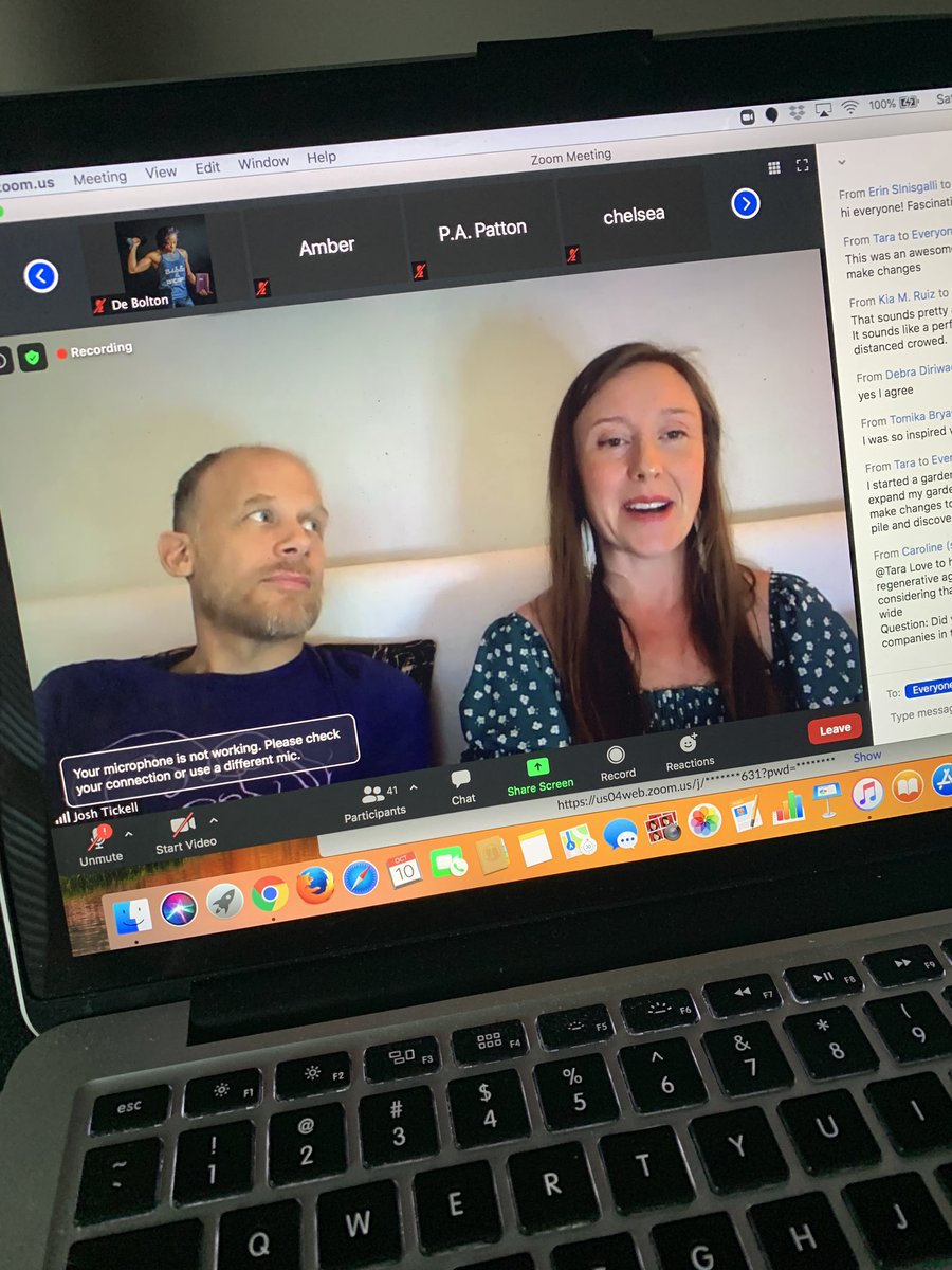 FeudWithFood's tweet photo. Last night we watched @kissthegroundoc &amp; now we chat w/ the folks behind the film. #virtualshift #climatecrisissolution #healthesoil #healtheplanet #shiftcon Thank You @ShiftConMedia @DrBronner #soilforclimate https://t.co/P4nMjrIaDB