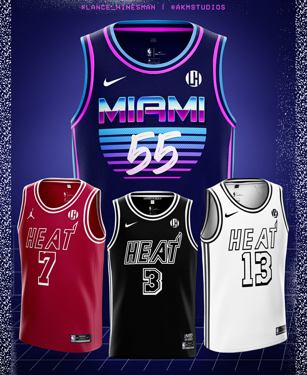Miami Heat Jersey Concepts. (Via Djossuppah Art) on twitter. : r/heat