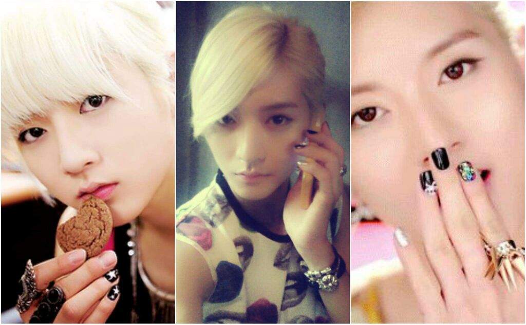 35) Ren's nail artRen used to be very interested in nail art and did his nails every comeback to match the theme :)