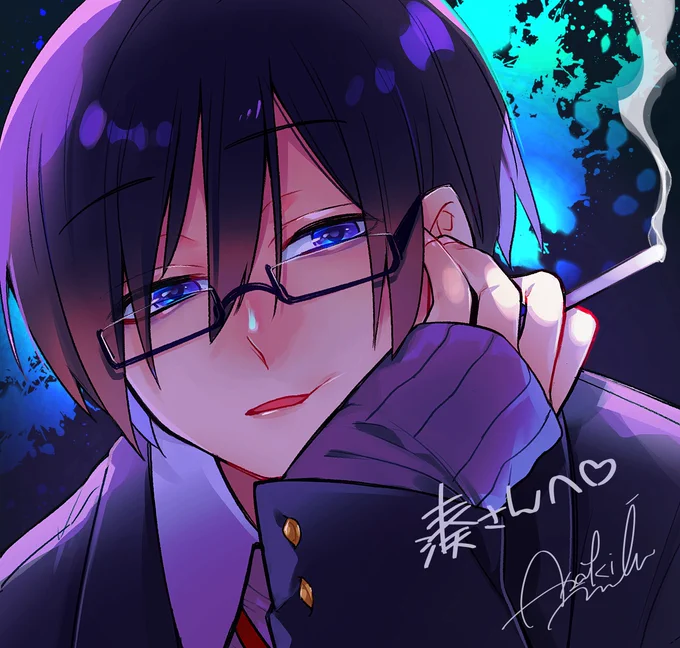 ?rtした人のアイコンを自分の絵柄で描く

湊さんのアイコン描かせていただきました～!! 