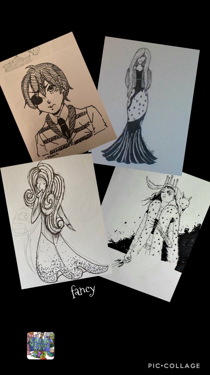 EatonVisualArt's tweet photo. #EatonInktober #inktober2020 @EatonHighSchool Inktober week one #districtofdistinction @NISDFineArts https://t.co/7xq5CS7Kyz