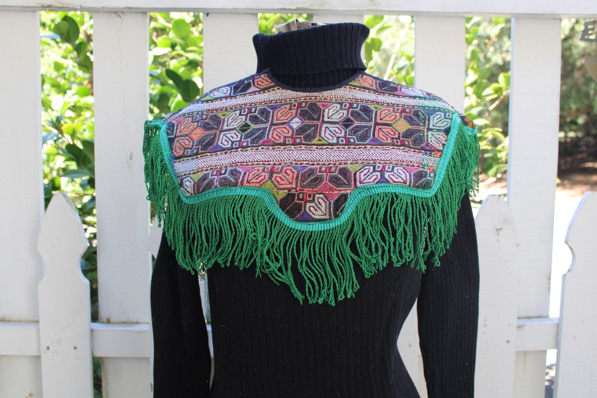 Excited to share the latest addition to my #etsy shop: Pashtun Tribal Dress Yoke with Silk Fringe Recycled into Collar by Old Silk Route-Free Domestic Shipping etsy.me/3iPFDBW #bohohippie #oversizedcollar #removablecollar #embroiderycollar #afghanitextile #embr