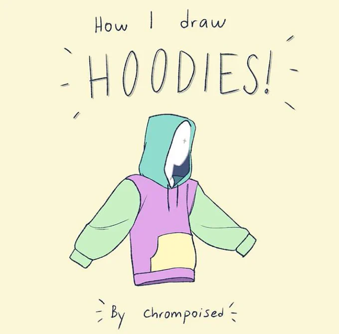 How to draw hoodies.

Tips by @chrompoised 