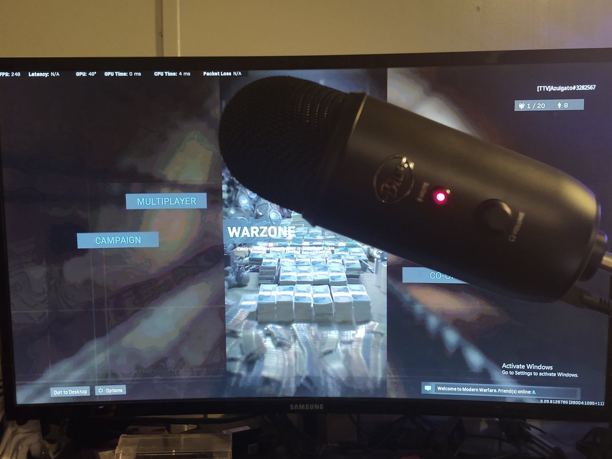Azulgato2's tweet photo. Testing my new blackout yeti mic on my stream tonight!!!
#yetimic #CallOfDuty #warzone #SmallStreamerCommunity https://t.co/1OmAJYRtJR