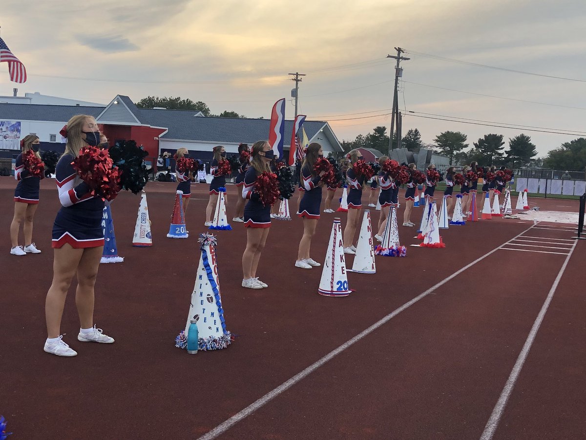 TWPcheerleading's tweet photo. Great first game! We are proud to celebrate our seniors! https://t.co/ZLCJQOcAar