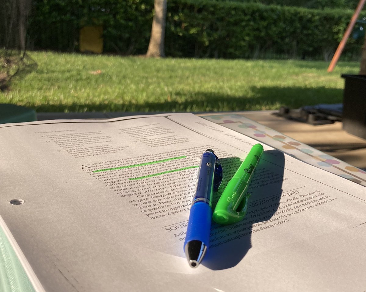 kate_kargbo's tweet photo. My Saturdays are now for studying! #EdDbound #UHstudentagain #lifelonglearner #readingoutsideisbetter https://t.co/EMsJnR7oSR