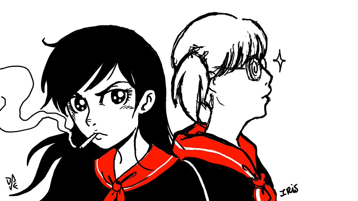 fiz uns desenhos no https://t.co/E55ZWS9ipo com a @iris_yamamura  :D 