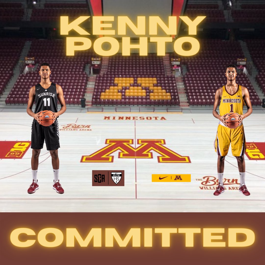 Congratulations to <a href="/PohtoKenny/">KennyPohto</a> on his commitment to <a href="/GopherMBB/">Minnesota Men's Basketball</a>