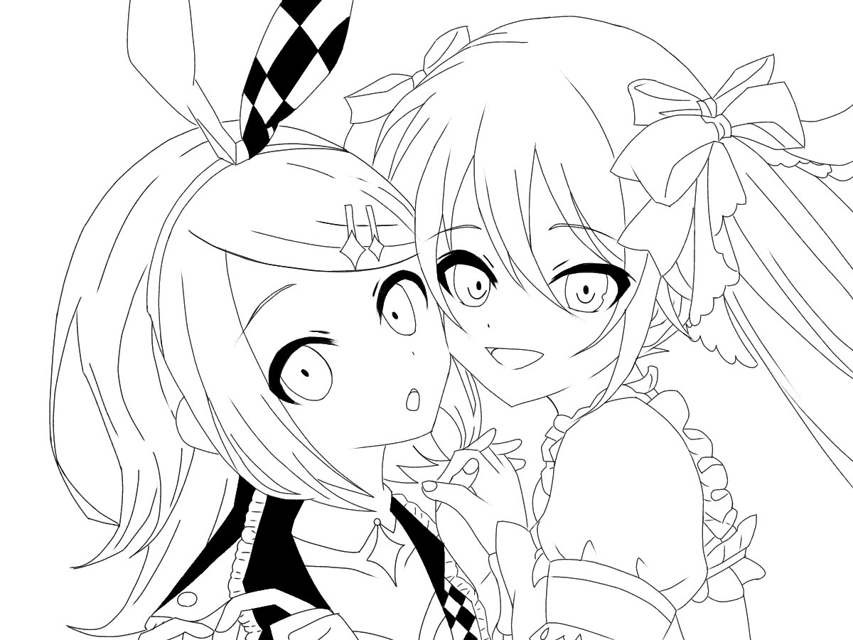 槐 プロセカ Vocaloid 描いてみた 線画ですね こっわ 槐 プロセカ Vocaloid 描いてみた 線画ですね こっわ