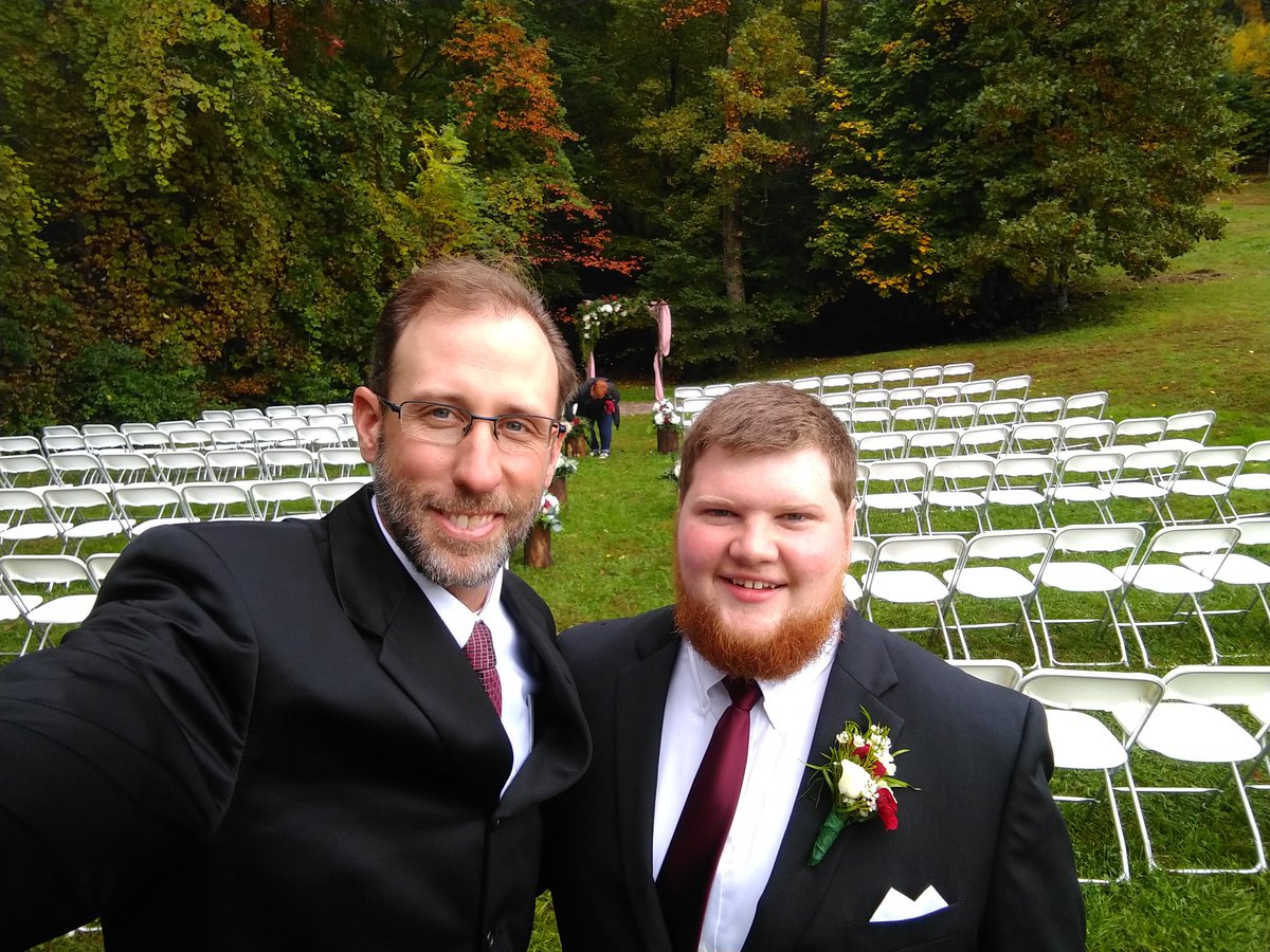 I was thankful to get John and Kristen hitched up today even through the rain.