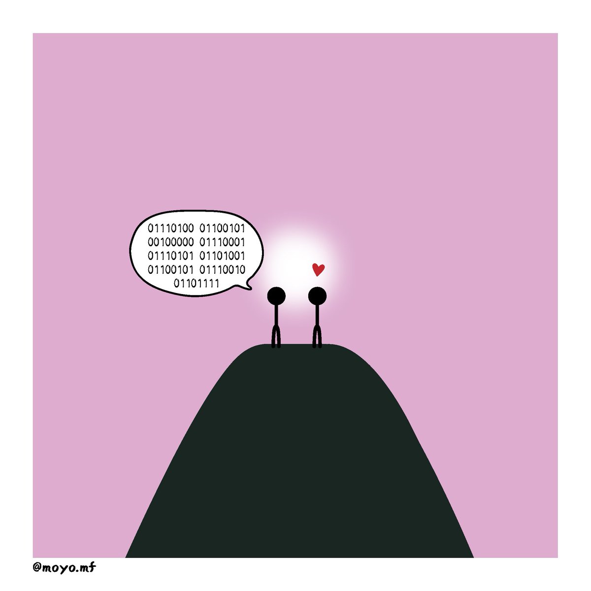 moyo_mf's tweet photo. «Te quiero» en código binario ✨♥️
#viñeta #viñetas #dibujos #ilustración #ilustraciones #frases #arte #pintura #dilocondibujos #tequiero #dibujosconfrases #inspiración #comic #comics #draw #diseño #quote #quotes #love #amor #codigobinario #ily #iloveyou #pickuplines #cariño https://t.co/Un3h65w2wY