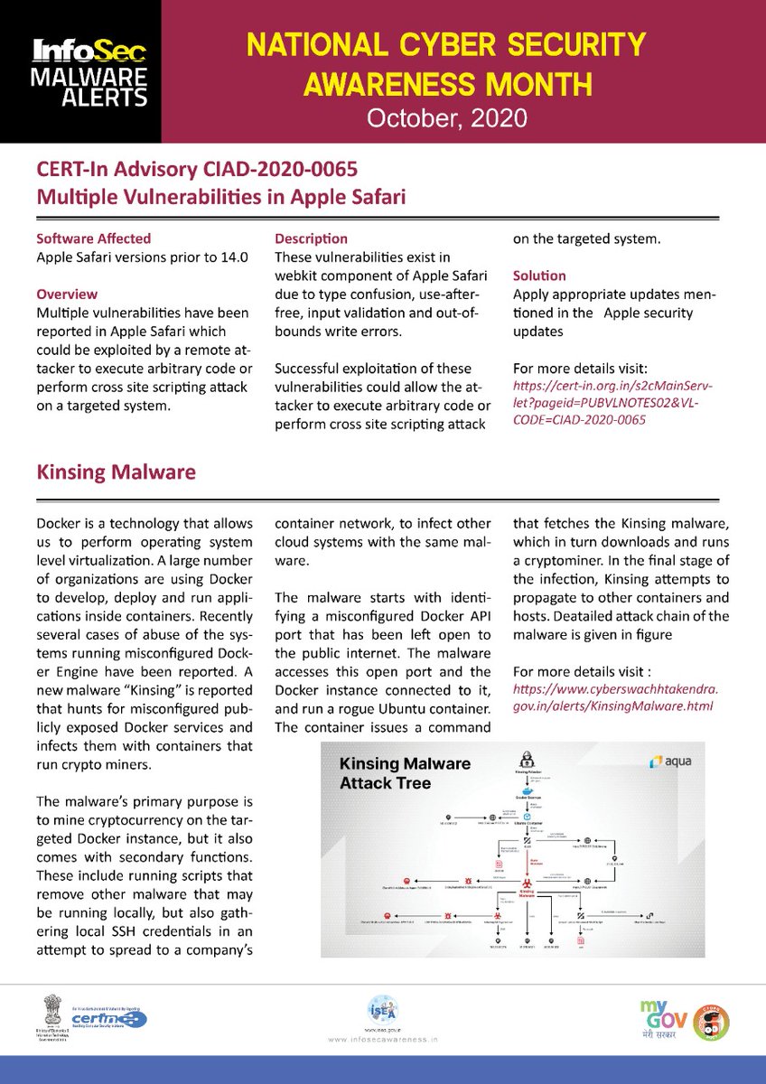 Information Security Awareness (ISEA) by MeitY tweet media