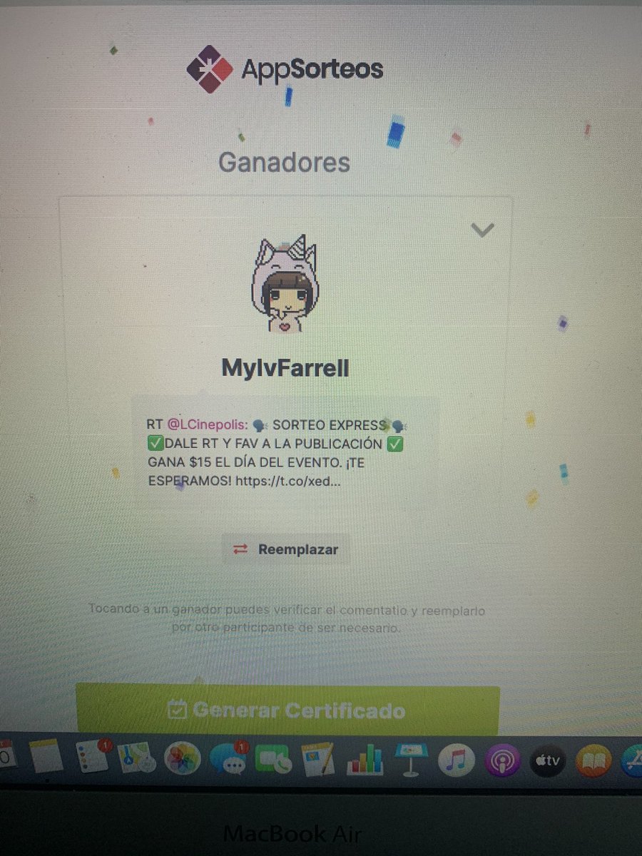 LCinepolis's tweet photo. 🗣 TENEMOS GANADOR DE $15 🗣

@MylvFarrell, felicidades, tienes 24 HRS para reclamar tu premio, AGRÉGAME A @CLOKER@

¡Muchas gracias por participar! https://t.co/2ilzZJh6i6