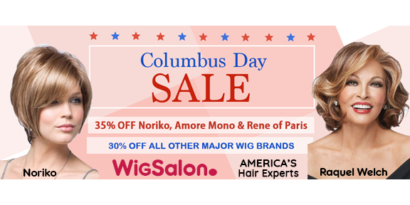 wigsalon's tweet photo. #wigs #raquelwelch 
Save even more this weekend on the wigs you love most. 

WigSalon's Columbus Day Sale Event is on! 

https://t.co/y1NzICBuX7 https://t.co/e6FqAR4Rz8