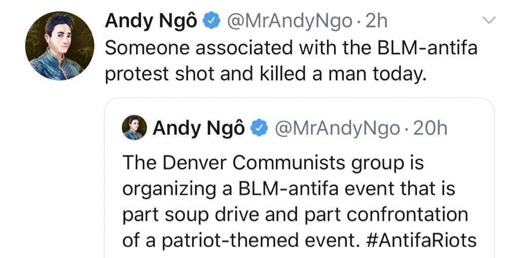 Great work as usual from fascist propagandists Tim Pool and Andy Ngo