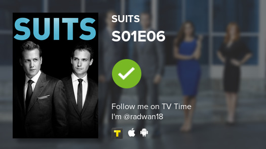 dream_299's tweet photo. I've just watched episode S01E06 of Suits! #Suits  #tvtime https://t.co/OudglWV9cx https://t.co/fJp6T2lkzA
