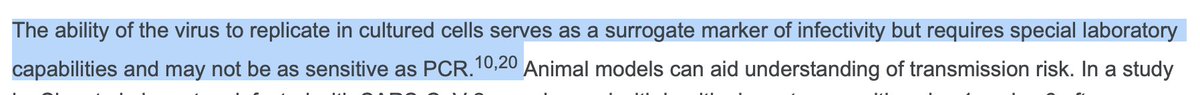 One way to evaluate potential infectivity is to literally expose cells to samples of the virus obtained from Trump —> then check to see if the cells have been infected by the virusThe WHO suggests that this approach may not be as sensitive as PCR:  https://www.who.int/news-room/commentaries/detail/criteria-for-releasing-covid-19-patients-from-isolation/8