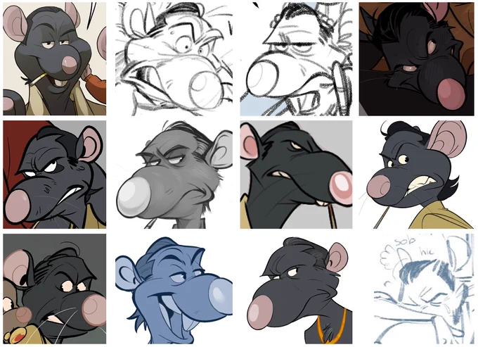 #samecharacter Recently I've actually figured out his face, so he's changed a lot over the years !! 