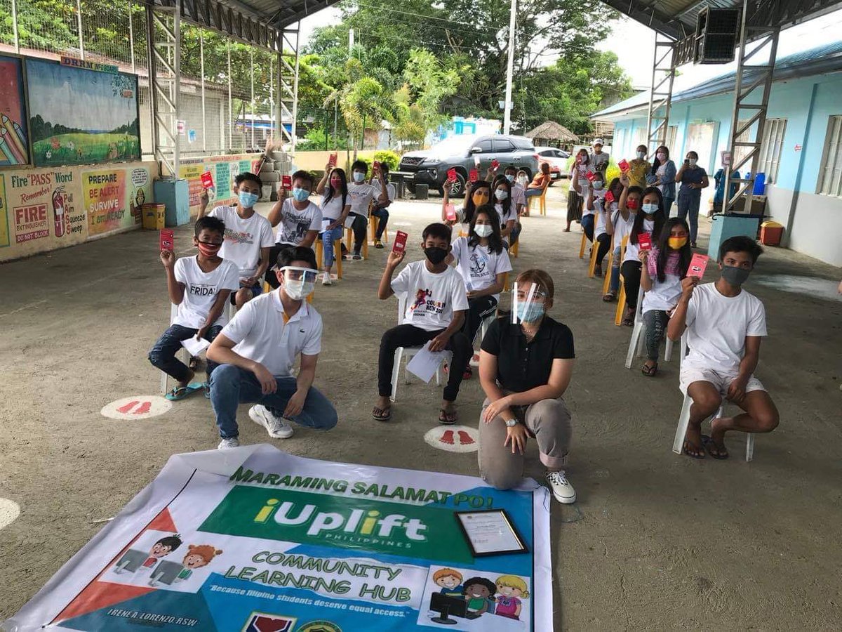 iUpliftPH's tweet photo. HAPPENING NOW: Turn-over ceremony and opening of Angel’s Village Community Learning Center.
Together with Stronghold Insurance Corp, iUplift was able to extend help for the provision of 3 brand new computer sets and 3 brand new Lenovo laptops.
#ProjectAmbagan
#iUpliftPH https://t.co/zTDKzVpzuZ
