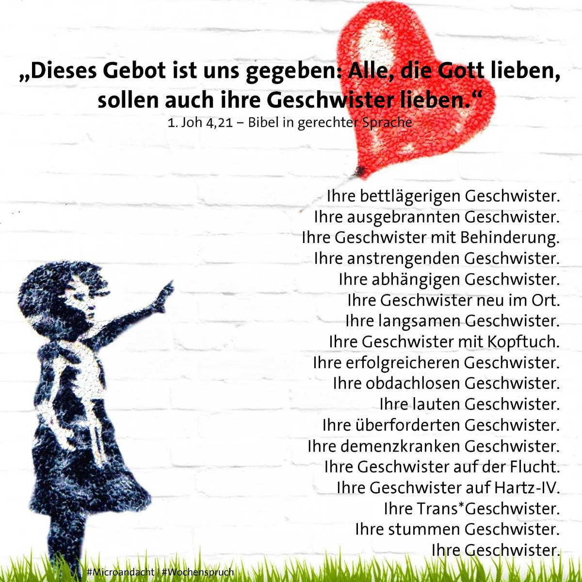 Die #Microandacht zum #Wochenspruch kommt in dieser Woche von Pfarrerin Nina Ciesielski aus Castrop-Rauxel.