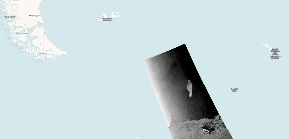 Another view (same radarsat image, 9 October). https://apps.sentinel-hub.com/eo-browser/?zoom=6&lat=-55.99224&lng=-53.76709&themeId=DEFAULT-THEME&datasetId=S1_AWS_EW_HH&fromTime=2020-10-09T00%3A00%3A00.000Z&toTime=2020-10-09T23%3A59%3A59.999Z&layerId=EW-SH-HH-DECIBEL-GAMMA0&visualizationUrl=https%3A%2F%2Fservices.sentinel-hub.com%2Fogc%2Fwms%2F7bced141-c885-491f-9928-8e73e6c6ab63