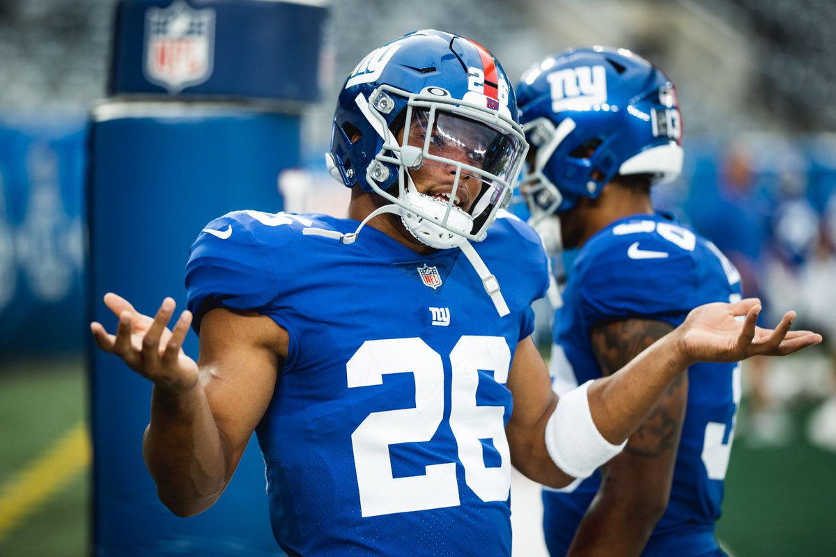 saquon's tweet photo. Life is always gonna throw crazy challenges your way... but through the toughest times.. who are u during those challenges #sowhatnowwhat🤷🏾‍♂️ https://t.co/Xmj7qCcjn4