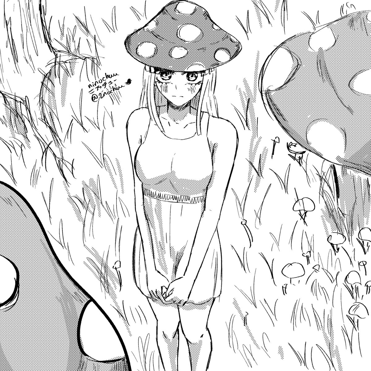 day 10: mushroom

#cutegirltober #イラスト #可愛い #animeart 