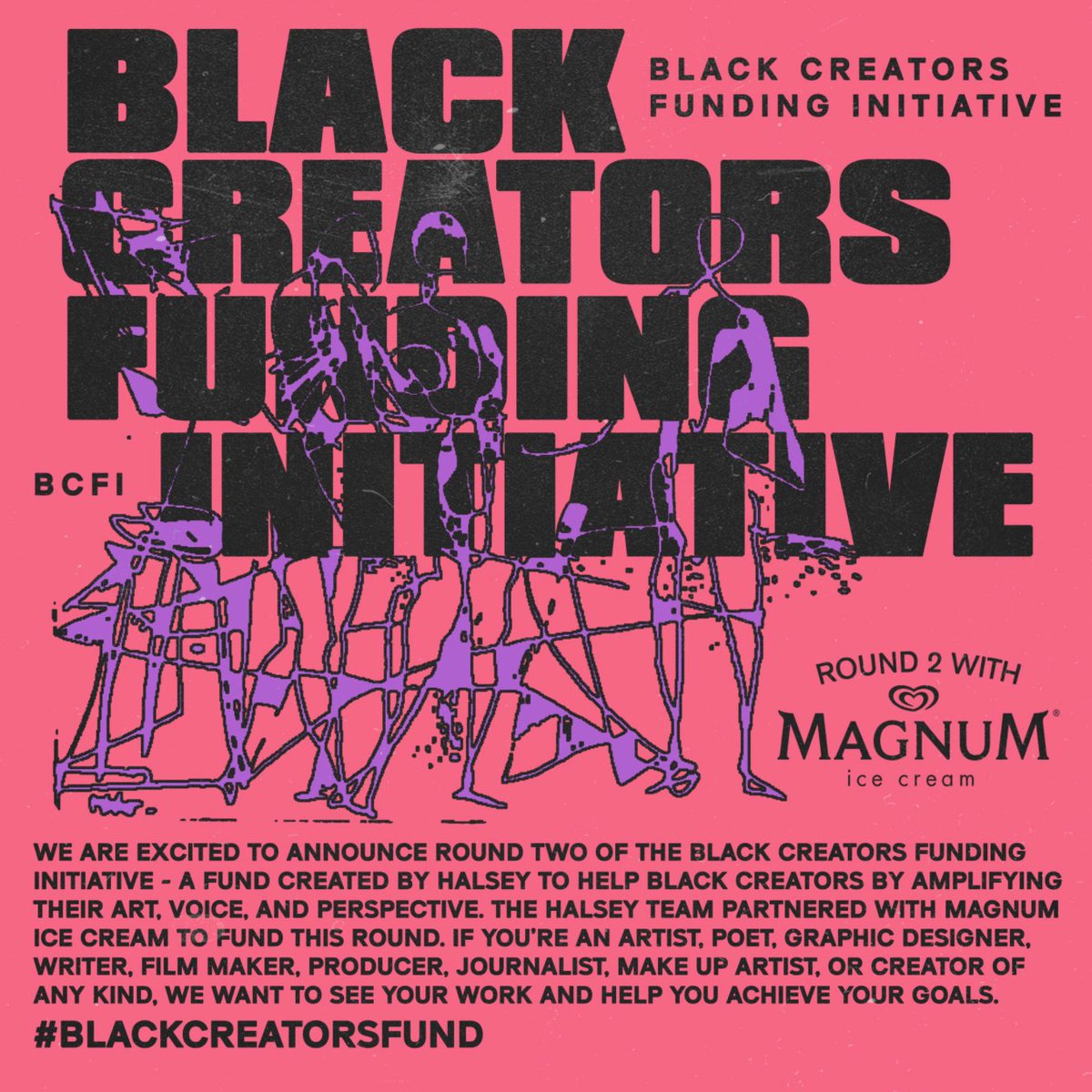 she created the  #BLACKCREATORSFUND - a fund to help black creators amplify their art, voice, and perspective. how dare her do something so kind!