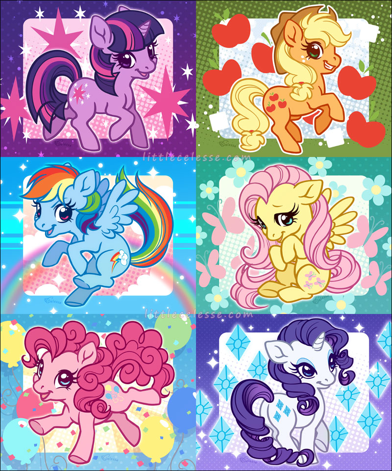 Ah, I almost missed the FiM #MLP10thAnniversary! I dug up my favorite fan art I did of G4 ?✨ 