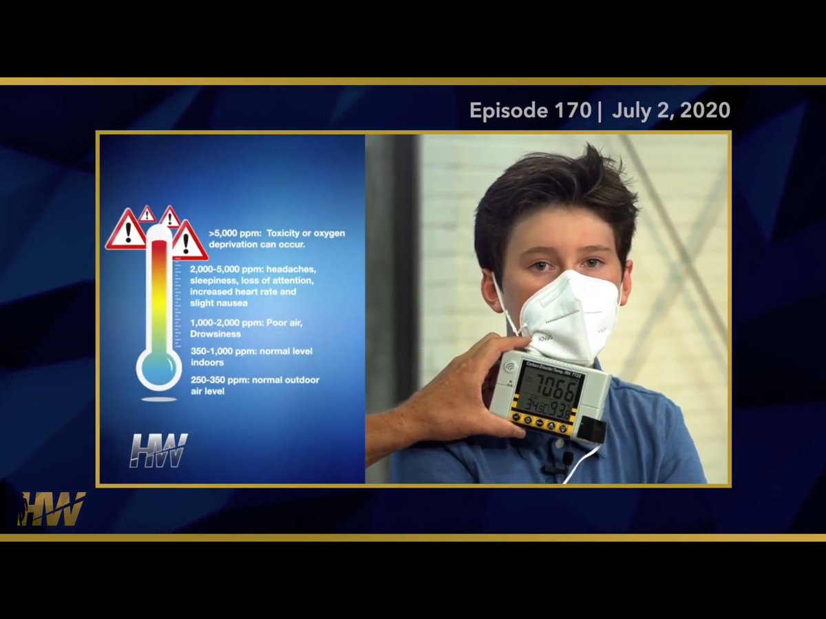 49. Kauffman talks about how you can get an exemption from having to wear a mask since it reduces your oxygen level < 19.5% as mandated by OSHA. https://thehighwire.com/videos/ma... that force children to wear masks are guilty of child abuse, report them now. https://twitter.com/DDGaddis/...