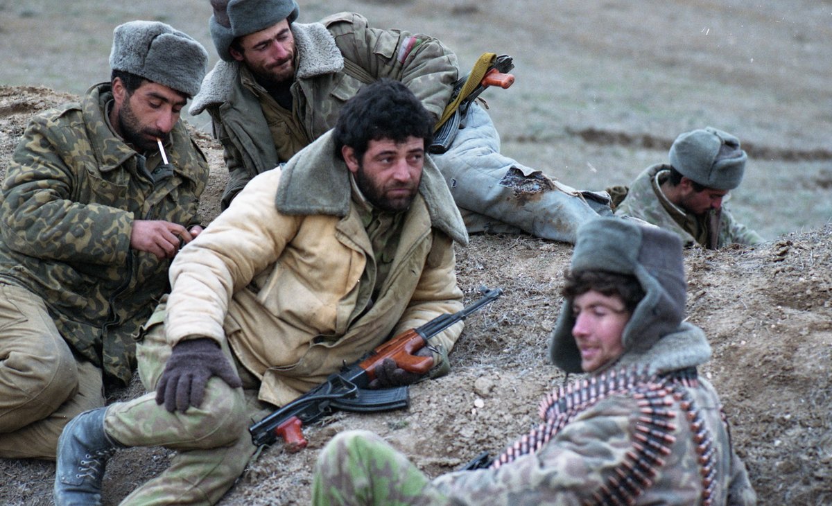 Azerbaijani soldiers during the battle.Photo: Khalid Asgarov