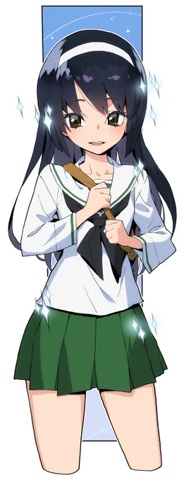 爽やかな朝の冷泉さんです。
そど子とれま子漫画の一コマから。
#ガルパン 