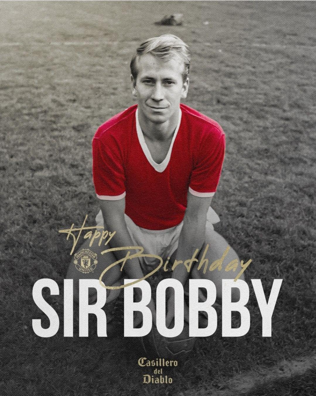 Happy Birthday to the legendary Sir Bobby Charlton! 