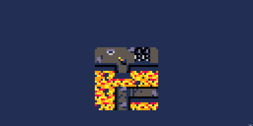 SalamiChild's tweet photo. Tiny trap-filled temple~ (Pico-8 palette, 4x4 tiles) @Pixel_Dailies #pixel_dailies #DeadlyTrap https://t.co/1rzqeLOkjk