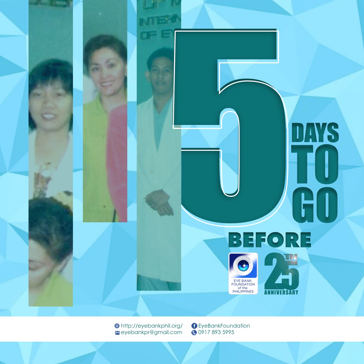 eyebankph's tweet photo. 5 days to go before Eye Bank turns Silver! #EyeBankPH25 #PartnersInSight https://t.co/rVk71uYKej