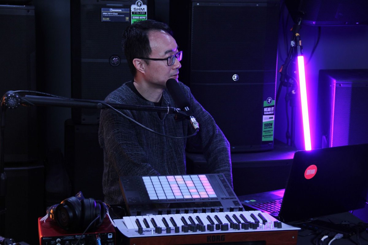 Ben takes the @CityMusicSG podcast through his live performance setup with #Ableton #AbletonPush #KorgMinilogue for #livejam #livebeats https://t.co/a0ALFm0V0P https://t.co/0kJiS5TIej
