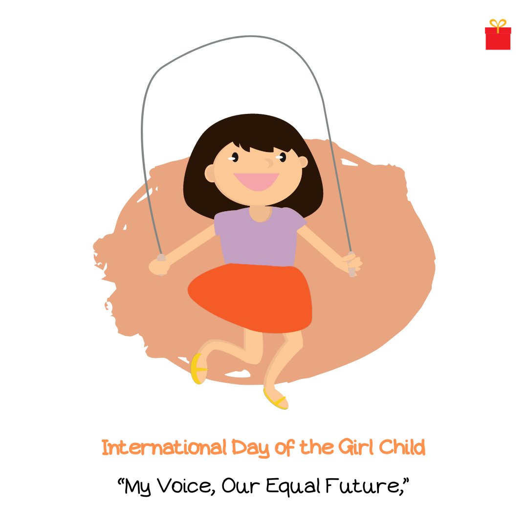 #internationaldayofthegirl

'My Voice, Our Equal Future'

#internationaldayofthegirlchild #femaleleaders #femaleentrepreneur #femalechangemakers #dayofthegirl #internationalgirlsday #internationalgirlchildday #spreadsmiles #onlinegifts #onlinetoys #GiftWaley #YourSmilePartner