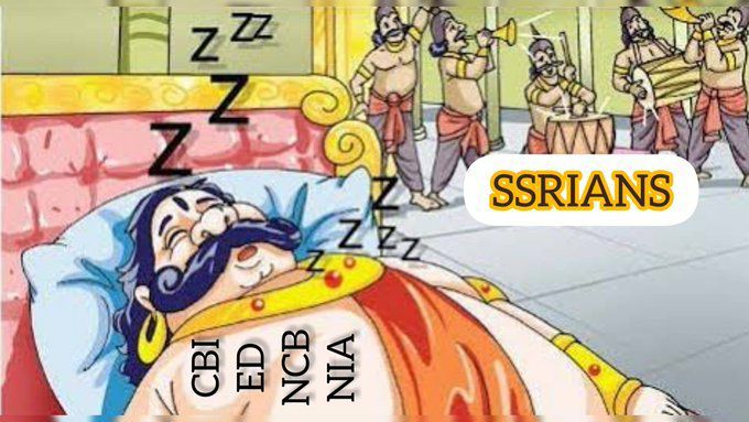 I_Am_Roy18's tweet photo. 120 days passed.
Still the 4 top investigation agencies of our country are sleeping like a Kumbharan.
@dir_ed @narcoticsbureau @CBItweets
When will you 4 wake up and do a serious investigation?
When?
@narendramodi @AmitShah
#CBIStartArrestInSSRCase https://t.co/0nrhaO1xvr
