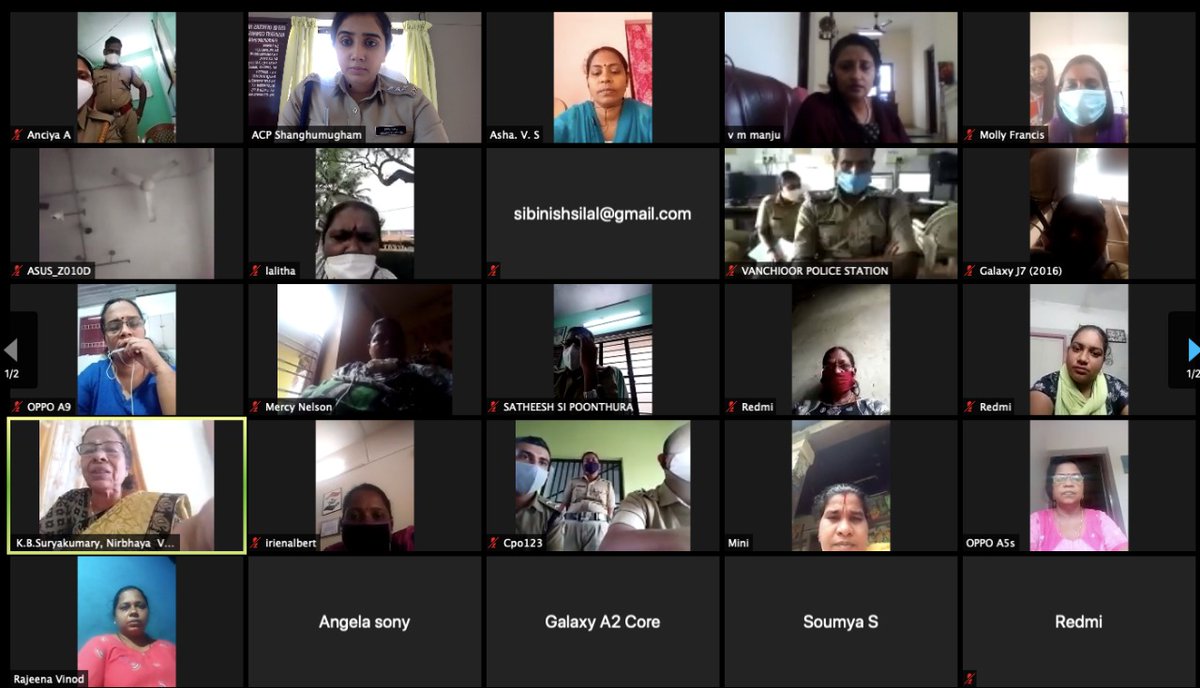 October 11 #internationalgirlchildday.
Working for #Safety of #Childhood.
Zoom meeting conducted in Shangumughom sub division.
#acpshangumughom
#keralapolice