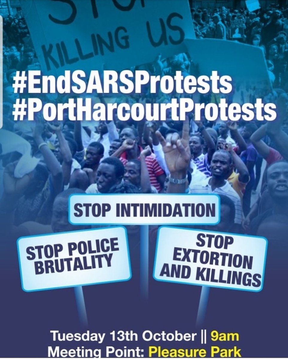 Port Harcourt.

Our voices!!

#EndSarsNow #EndPoliceBrutalityinNigeria #EndPoliceTerror #PortHarcourtProtests
