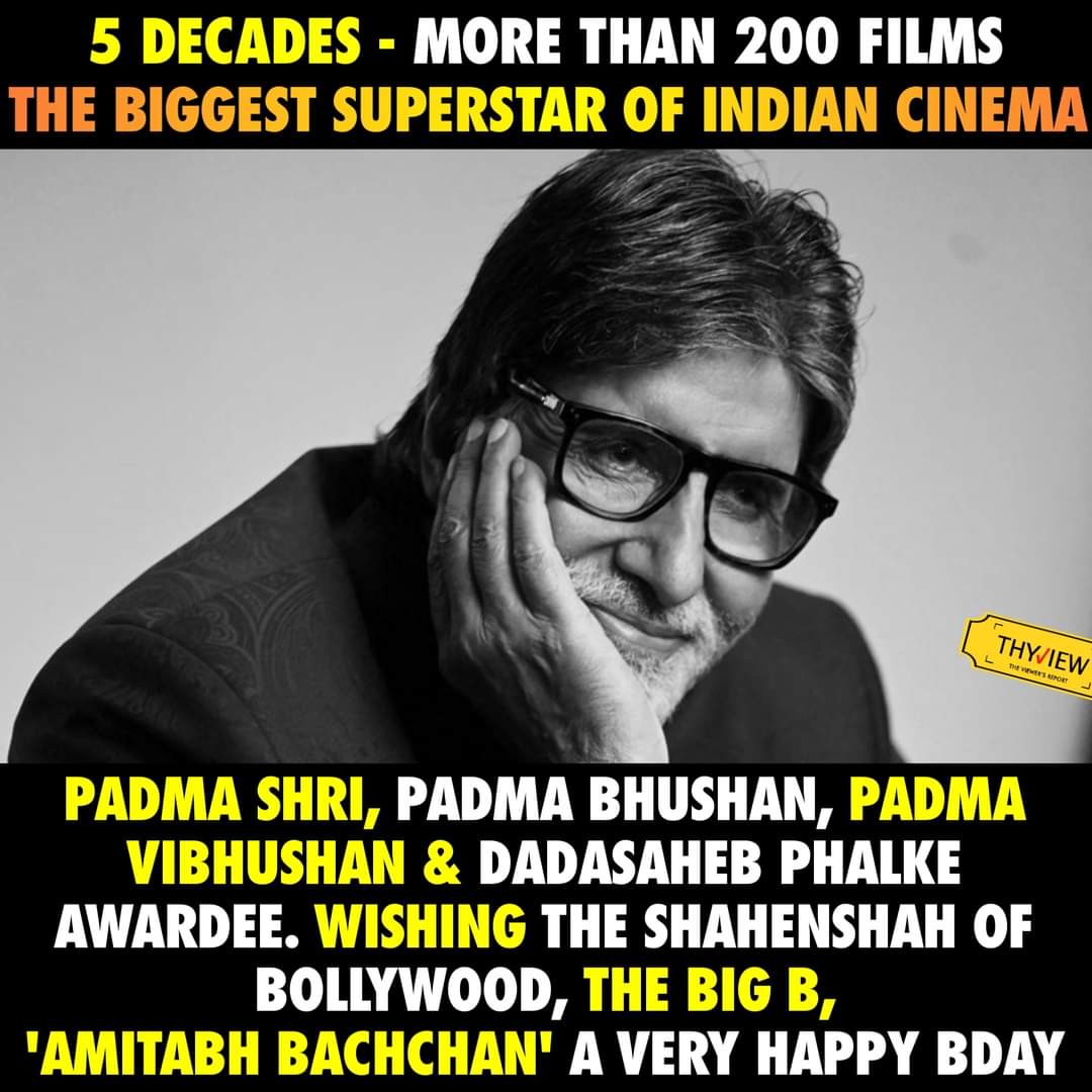 A very Happy birthday The Big B
Amitabh bachchan gaaru   