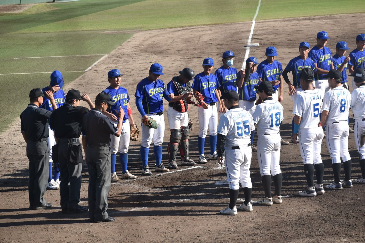 jumbonokachi511's tweet image. 試合終了
セントラルアーチ0－3スポーツ総合学園SEED

愛知学泉大出身の加藤投手が完封勝利。