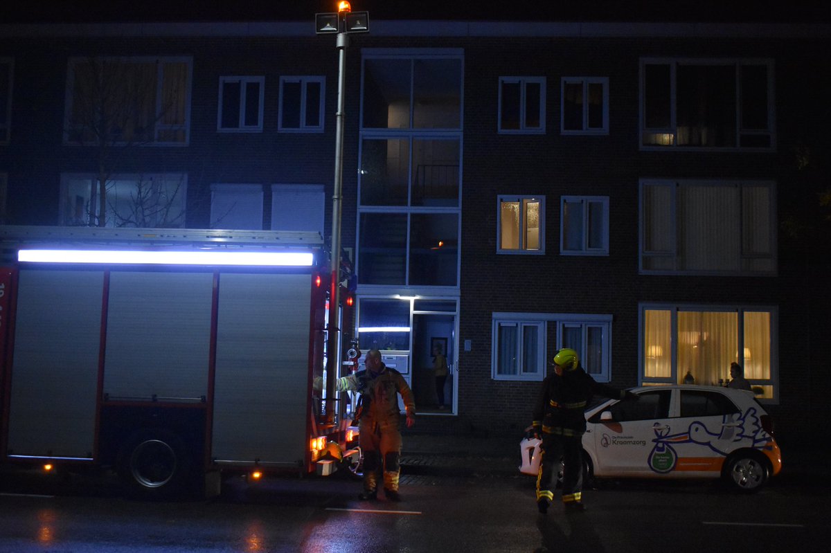 Melding brandweer Vlissingen inzake keukenbrand