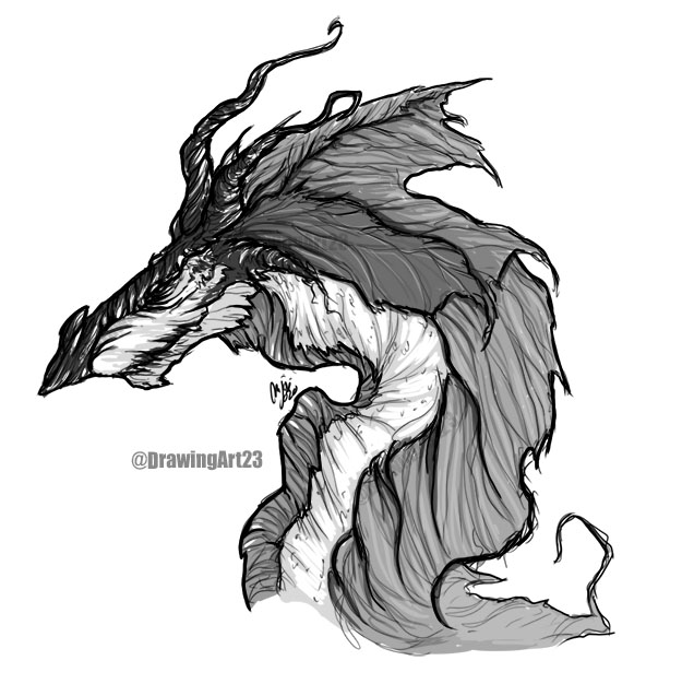 DrawingArt_23's tweet photo. Nueva ilustración ein el canal!! Un Snake Dragon!! Espero que les mole! :D #snakedragon #dragon #art #draw #digitalart #digital #drawing #monster https://t.co/1NMAxLs28z