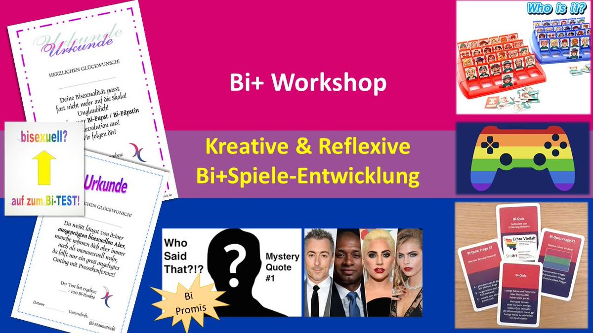 BiJouMagazin's tweet photo. Bi+Workshops in Göttingen am 3. DO:
15.10. Bi+Spiele
19.11. Bi+ in Serien und Filmen
17.12. Bi+phobie

jeweils 18:15-20:15
Rote Straße 19, 37073 Göttingen, Deutschland
Bitte anmelden unter BiGoettingen@gmail.com

#bisexuell #pansexuell #Göttingen #biplus #biGöttingen #biworkshop https://t.co/YKigvN2cWw