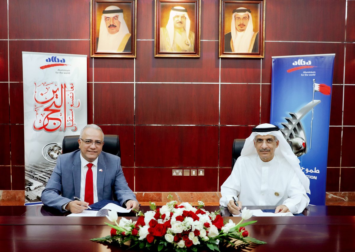 Alba4World's tweet photo. Alba, a leading employer of Bahrainis, renews its Memorandum of Understanding (MoU) with Arabian Gulf University (AGU), one of Bahrain’s leading educational institutes, on Thursday 08 October 2020 at Alba premises https://t.co/cgSyS4KPtL
#HumanCapital #Bahrainisation https://t.co/2TqBr1lJTG