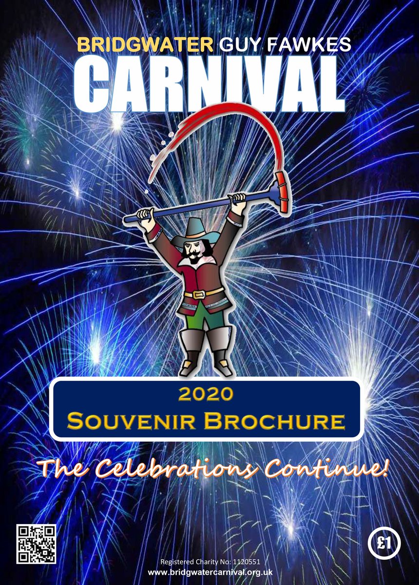 *** COMING VERY SOON ***

Our limited edition 2020 Souvenir Brochure. 

We've sold a #BridgwaterCarnival programme annually for 75 years so we didn't want to miss out 2020.

Will be available from the Carnival Centre for just £1 very soon! 😀

Also available to pre-order online.