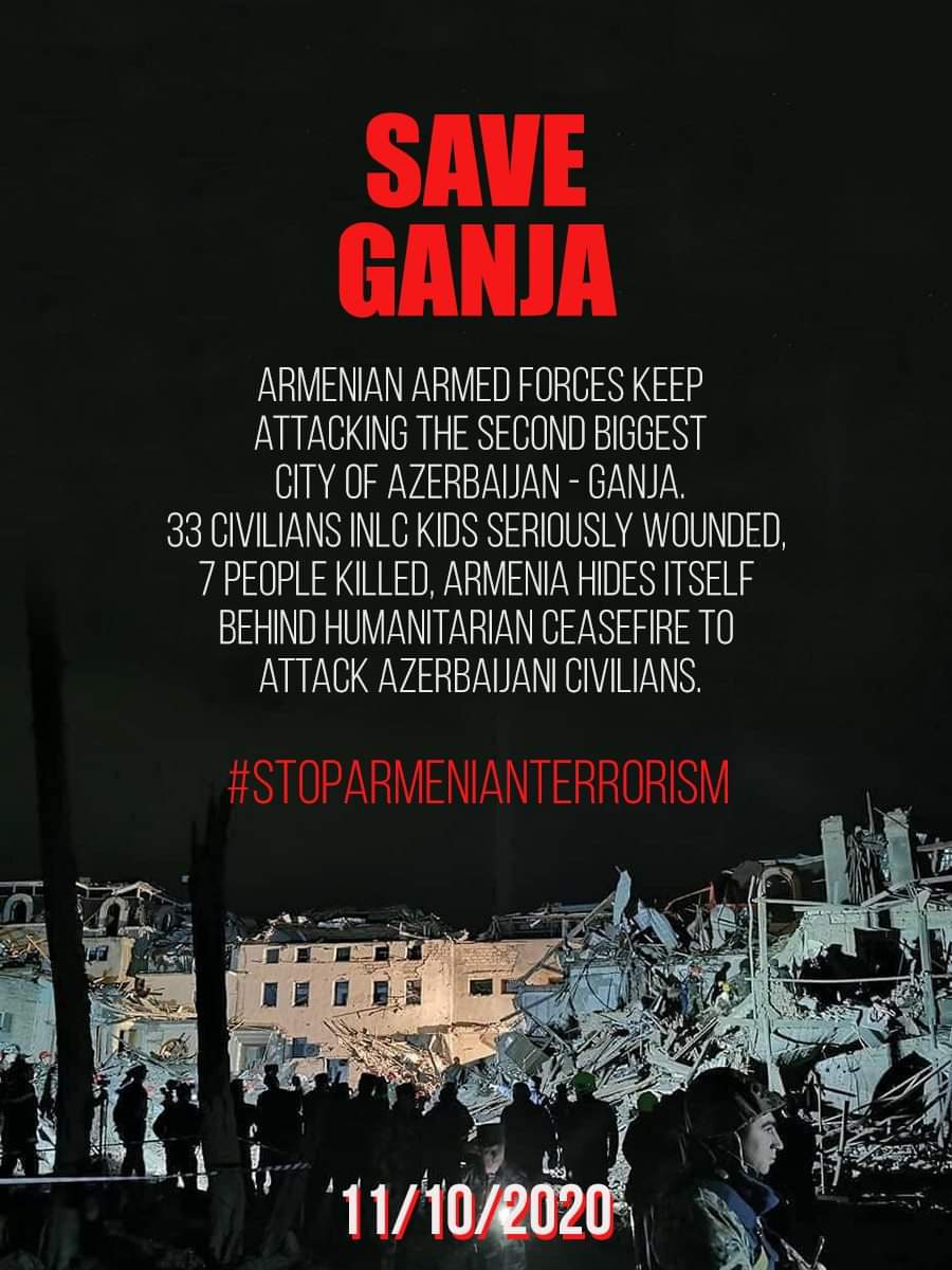 Glnaz83913540's tweet photo. #saveGanja #prayforGanja #stoparmenianterrorism https://t.co/uUcWaMTY7m