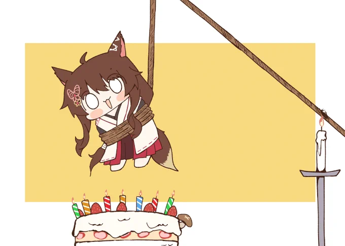 お誕生日めでたいの絵(遅刻)
#恋フミ 
#フミろくじゅうはちさい 
